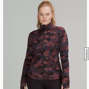 Lululemon define luon zip front heritage 365 camo jacket size 8